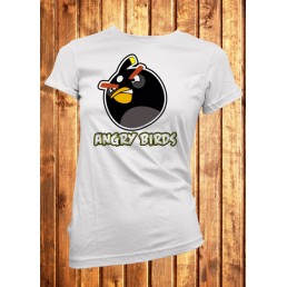 Женская футболка Angry Birds,черный