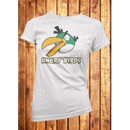 Футболка женская Angry Birds зеленая птица