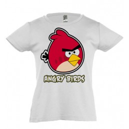 Футболка для девочки Angry Birds красный