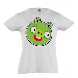 Футболка для девочки  Свинья