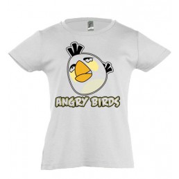 Футболка для девочки Angry Birds белый