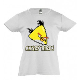Футболка для девочки Angry Birds желтый