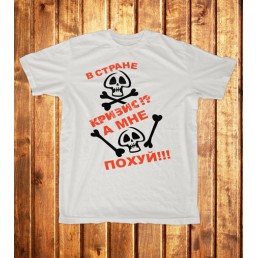 Футболка мужская В стране кризис Футболка мужская В стране кризис