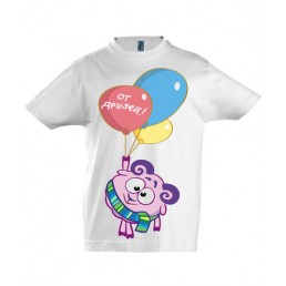 Футболка  Бараш на воздушных шариках