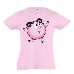 Футболка для девочки  Счастливый Бараш