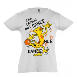 Футболка для девочки  Танцующий Котопес 