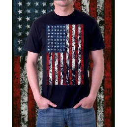 Мужская футболка Американский флаг