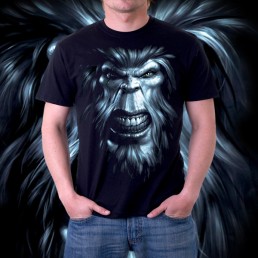 Мужская футболка 3d Снежный человек