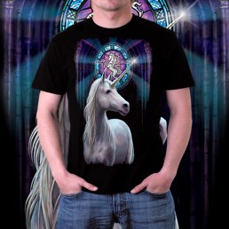 Мужская 3d футболка Единорог