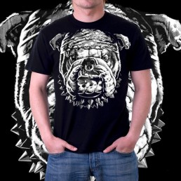 Мужская футболка с 3d Бульдог