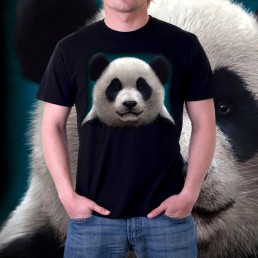 Мужская 3д футболка Панда