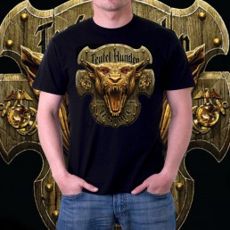 Мужская 3d футболка Teufel hunden