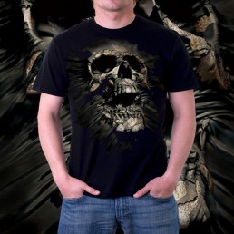 Мужская футболка 3д Breakthrough Skul