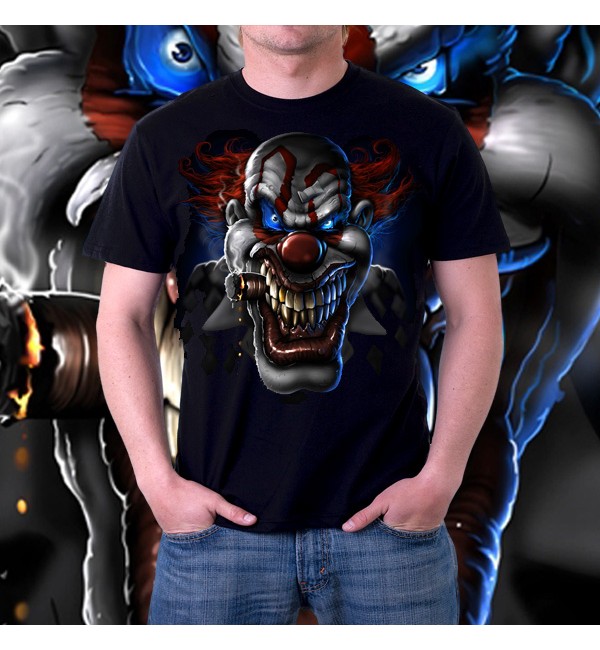 Мужская футболка 3д Joker clown