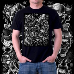 Мужская футболка 3д Клоуны