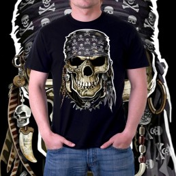 Мужская 3д футболка Pirate skull