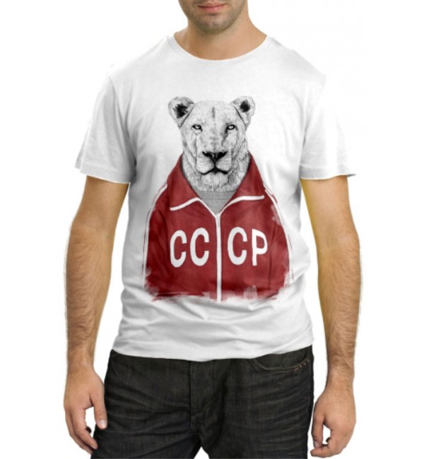 Модная футболка Тигрица СССР