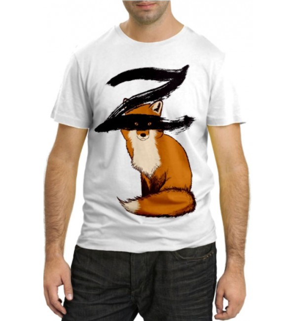 Модная футболка Лиса Zorro