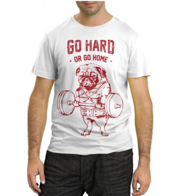 Модная футболка Go hard or go home