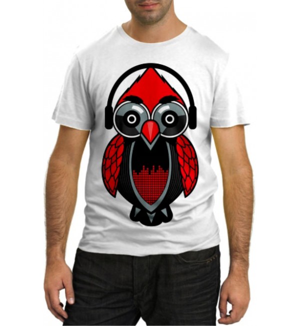 Модная футболка Красная сова