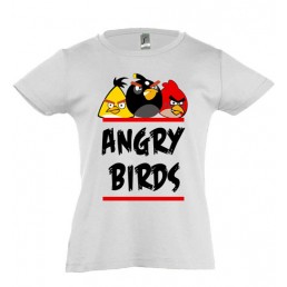 Футболка для девочки  Angry Birds