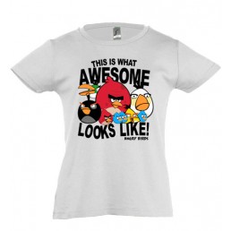 Футболка для девочки  Angry Birds 4