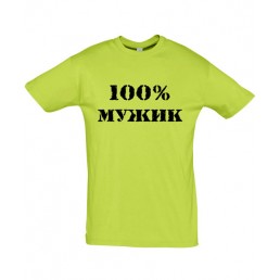 Футболка для мальчика  100% мужик 