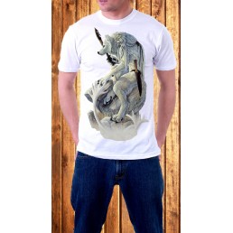 Мужская футболка Волк