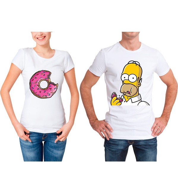 Парная футболка Пончик