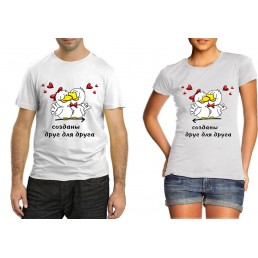 Парные футболки Птички
