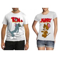 Парные футболки Том и Джери