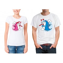 Парные футболки для двоих Птички