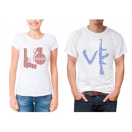 Парные футболки для двоих Милитари Парные футболки для двоих Милитари