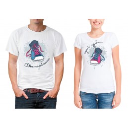 Парные футболки для двоих Две половинки одной судьбы Парные футболки для двоих Две половинки одной судьбы