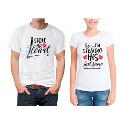 Парные футболки Я украл ее сердце