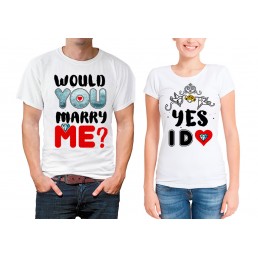 Парные футболки Ты выйдешь за меня