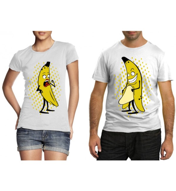 Парные футболки Влюбленные бананы