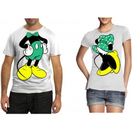 Парные футболки Микки и Минни