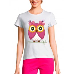 Женская футболка Мама - сова Женская футболка Мама - сова