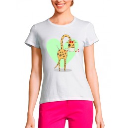 Женская футболка Мама жираф Женская футболка Мама жираф