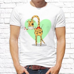 Мужская футболка Папа жираф Мужская футболка Папа жираф