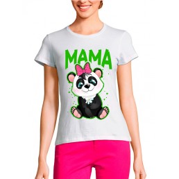 Женская футболка Мама панда Женская футболка Мама панда