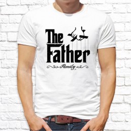 Мужская футболка Папа гангстер Мужская футболка Папа гангстер
