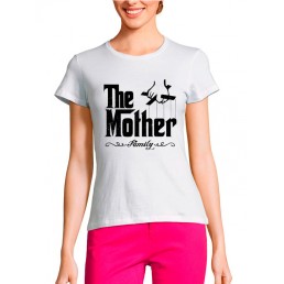 Женская футболка Мама гангстер Женская футболка Мама гангстер