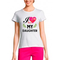 Женская футболка Я люблю Дочь