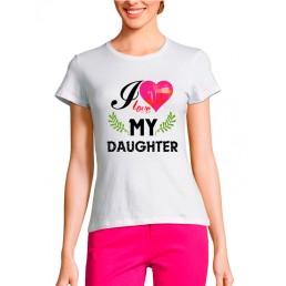 Женская футболка Я люблю Дочь Женская футболка Я люблю Дочь
