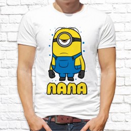 Мужская футболка Папа миньон Мужская футболка Папа миньон