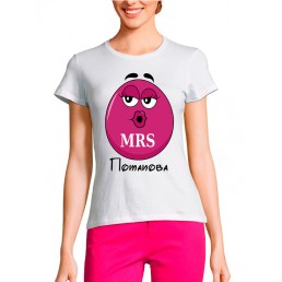 Женская футболка M&M's мама Женская футболка M&M's мама