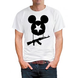 Футболка в стиле тумблер Микки с автоматом