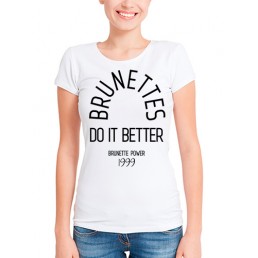 Футболка в стиле SWAG Brunetts do it better